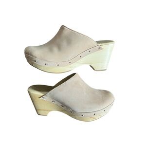 FIVE Worlds by Cordani Zorba Clogs in Hueso Nubuck 6.5 $189 Anthropologie